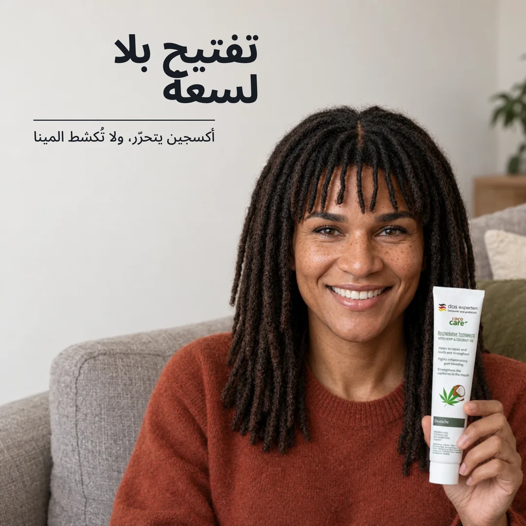 تفتيح بلا لسعة — أكسجين يتحرّر، ولا تُكشط المينا