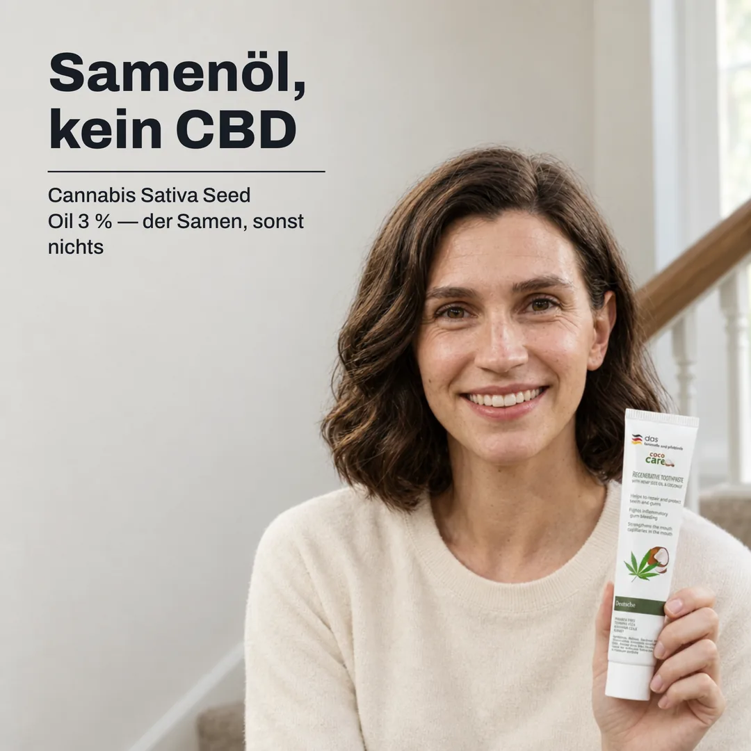 Samenöl, kein CBD — Cannabis Sativa Seed Oil 3 % — der Samen, sonst nichts