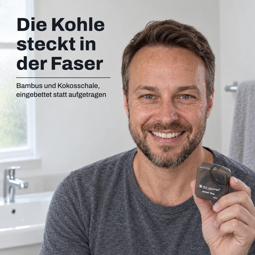 Die Kohle steckt in der Faser — Bambus und Kokosschale, eingebettet statt aufgetragen