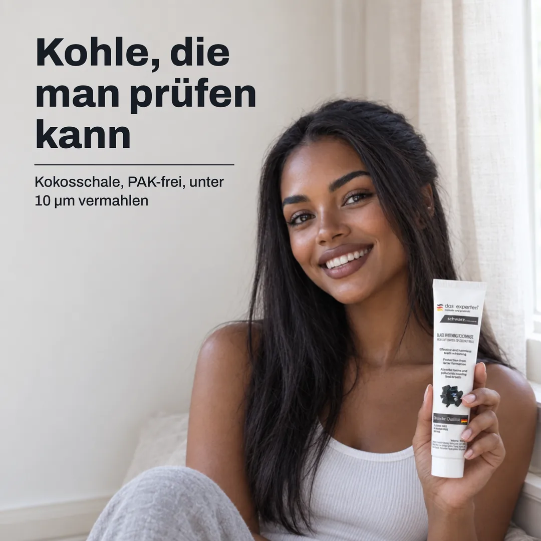 Kohle, die man prüfen kann — Kokosschale, PAK-frei, unter 10 μm vermahlen