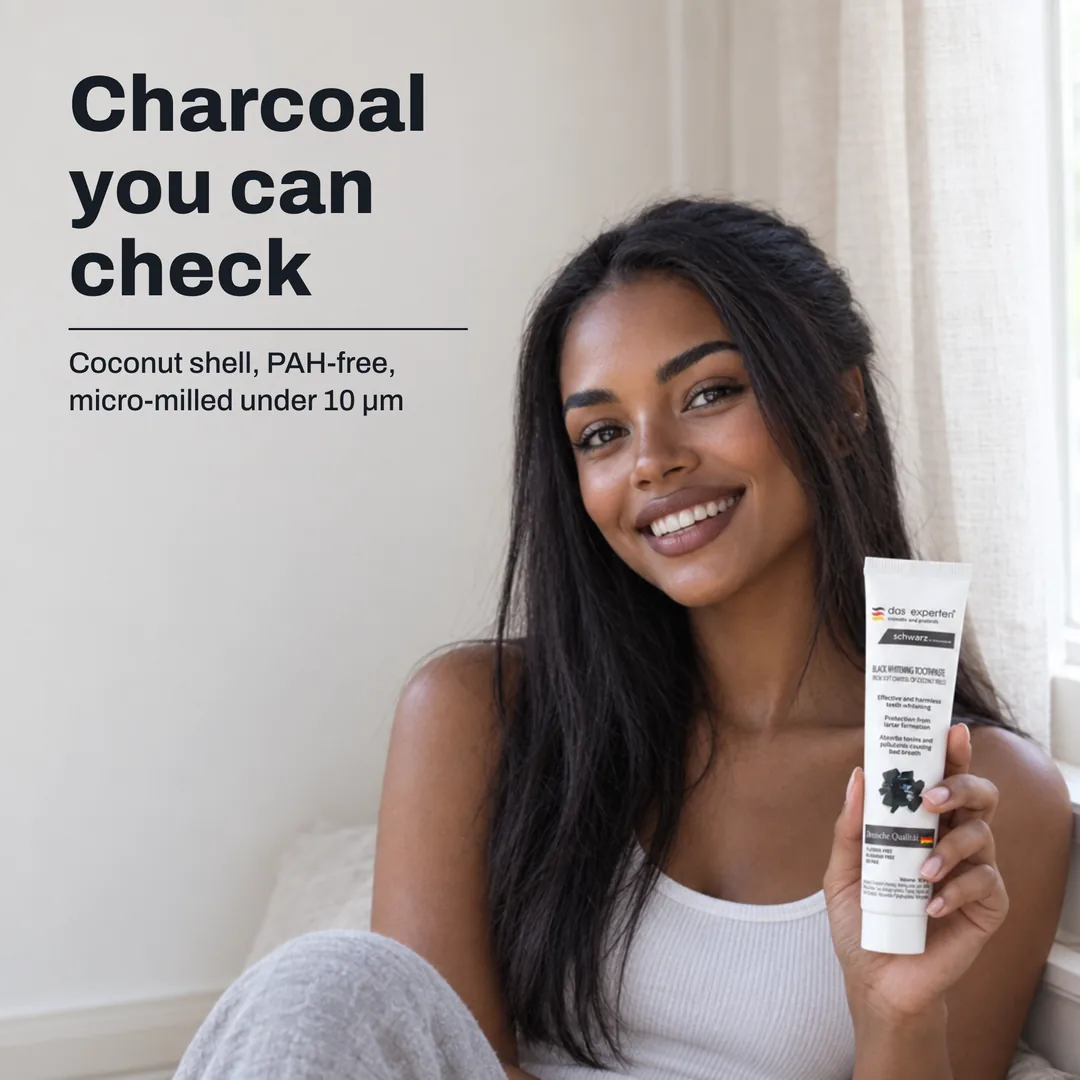 Charcoal you can check — Coconut shell, PAH-free, micro-milled under 10 μm