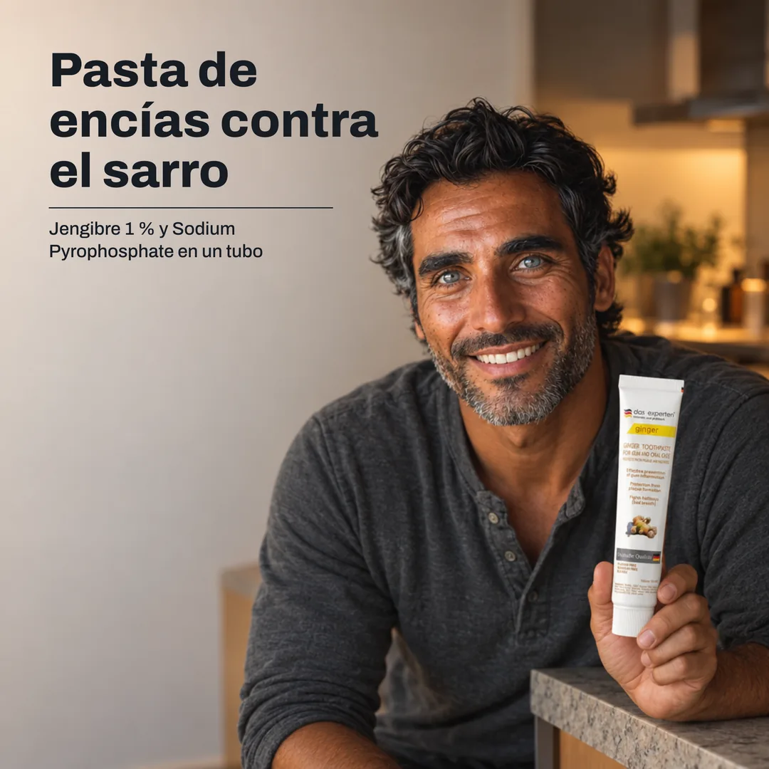 Pasta de encías contra el sarro — Jengibre 1 % y Sodium Pyrophosphate en un tubo