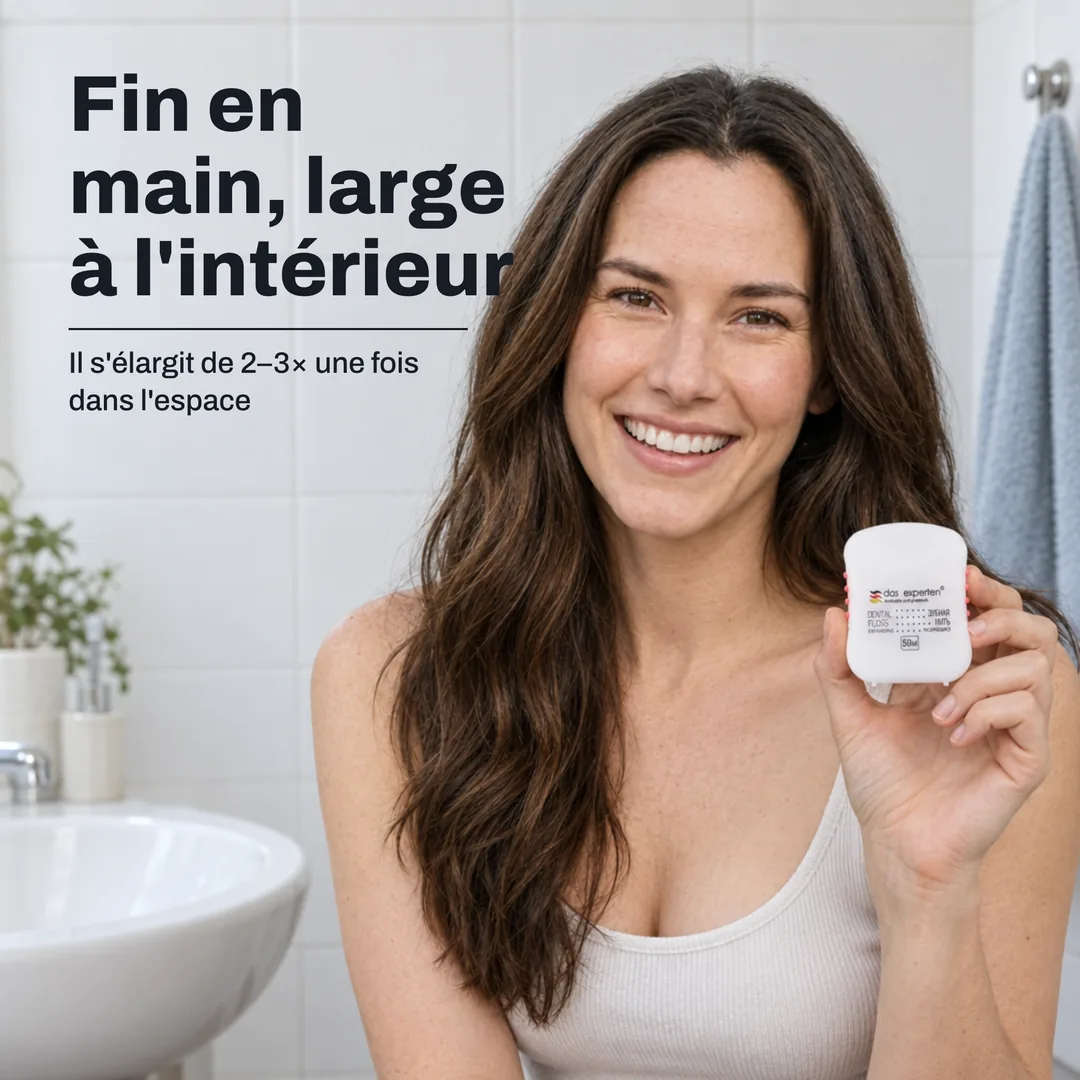 Fin en main, large à l'intérieur — Il s'élargit de 2–3× une fois dans l'espace
