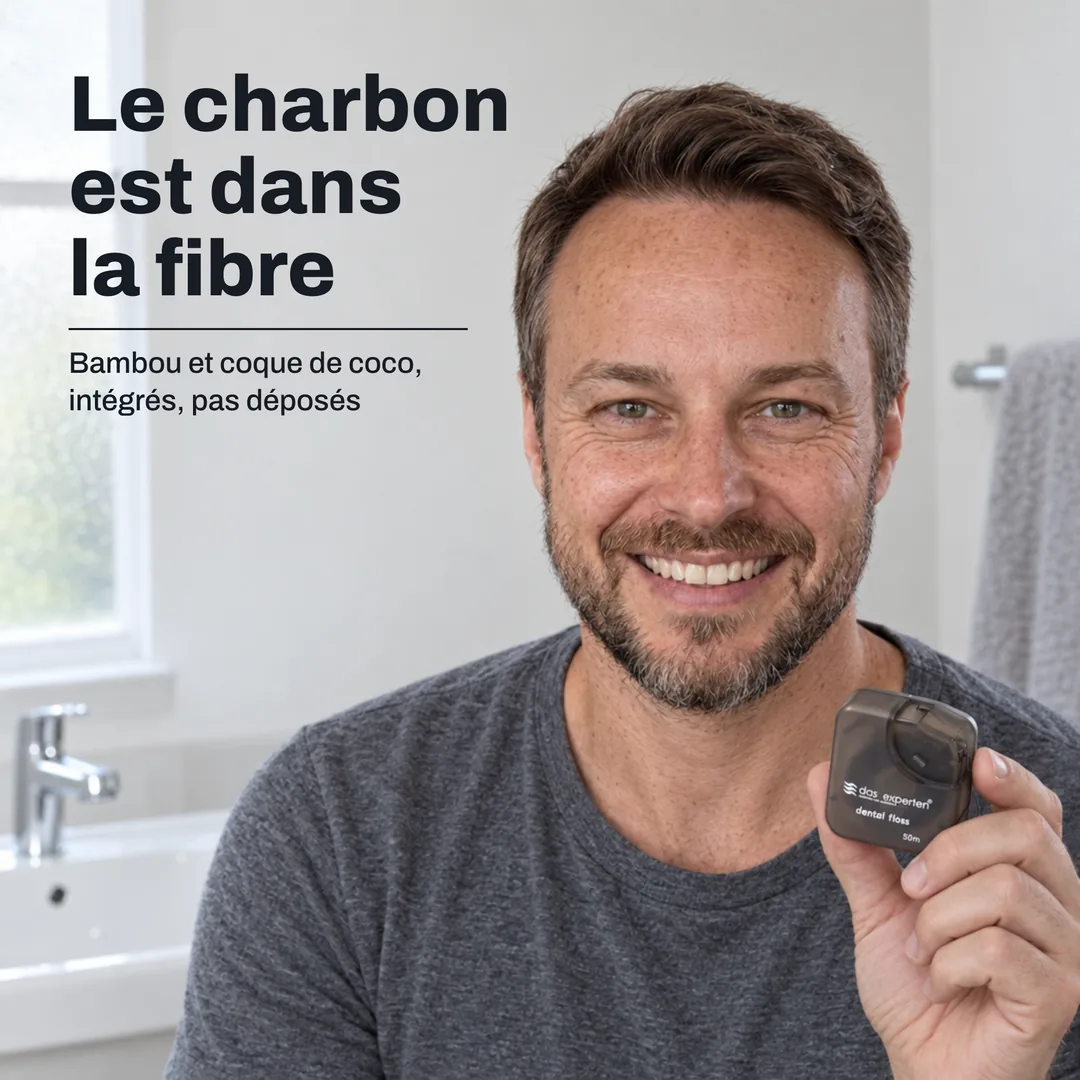 Le charbon est dans la fibre — Bambou et coque de coco, intégrés, pas déposés