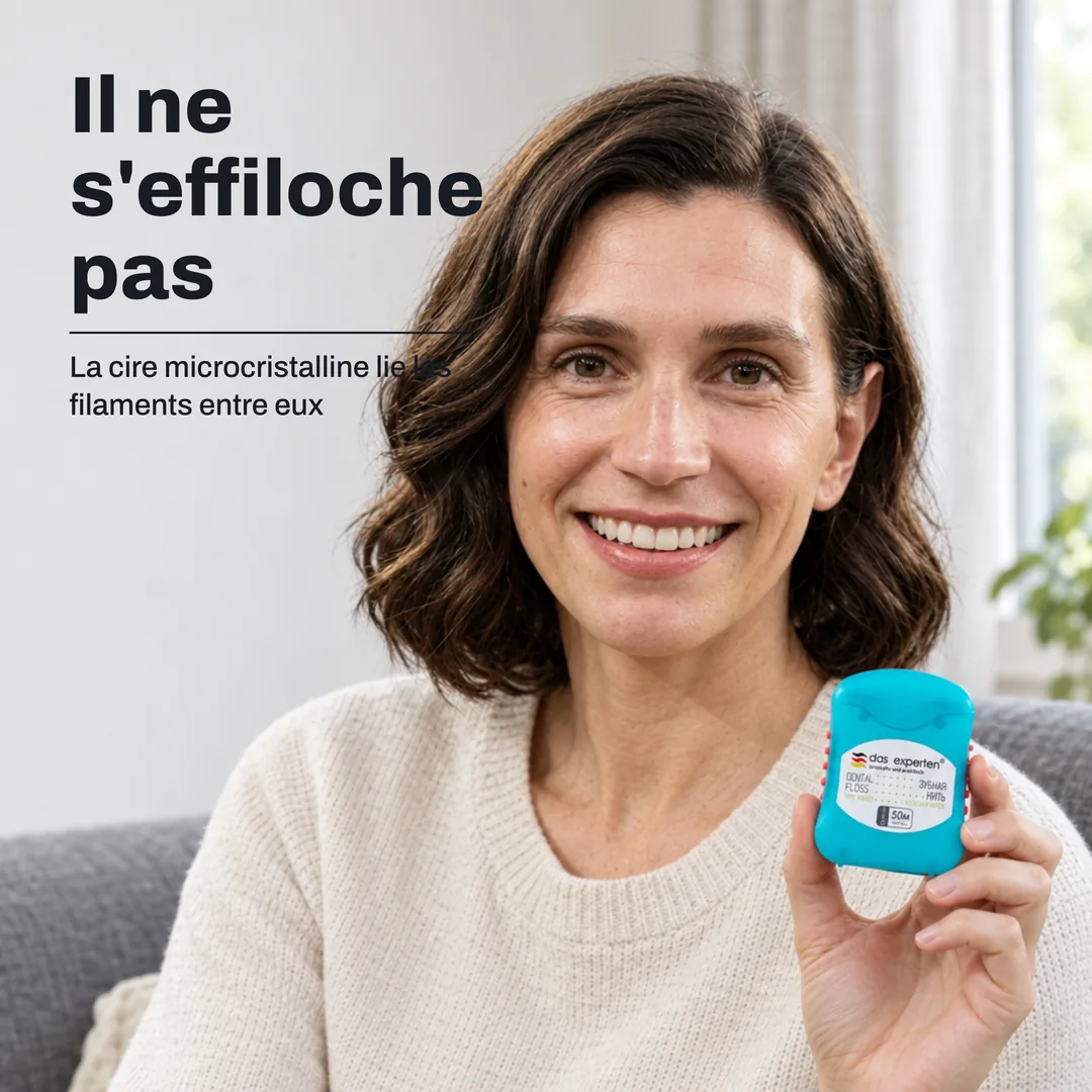 Il ne s'effiloche pas — La cire microcristalline lie les filaments entre eux