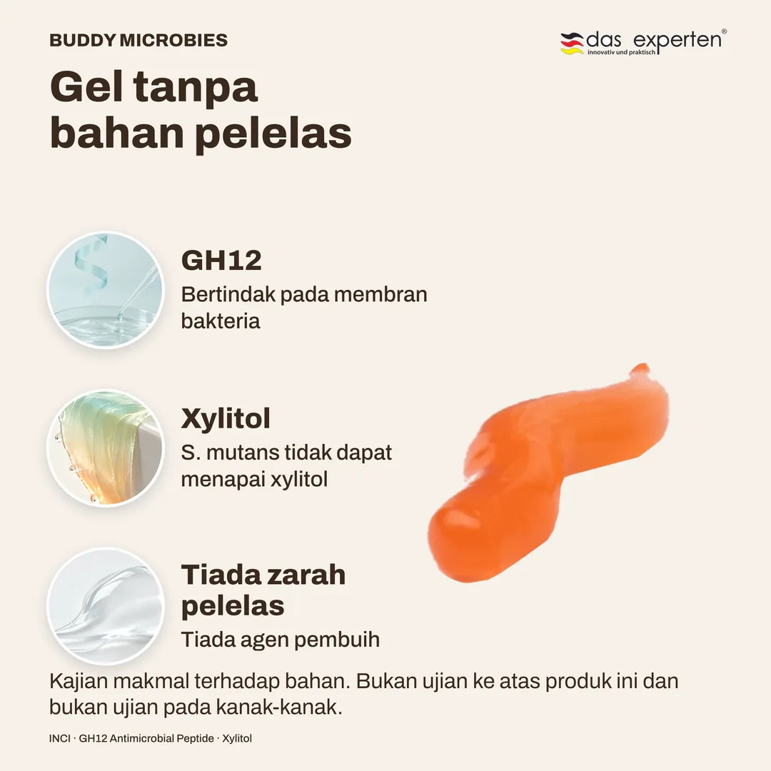 Gel tanpa bahan pelelas · GH12 · Xylitol