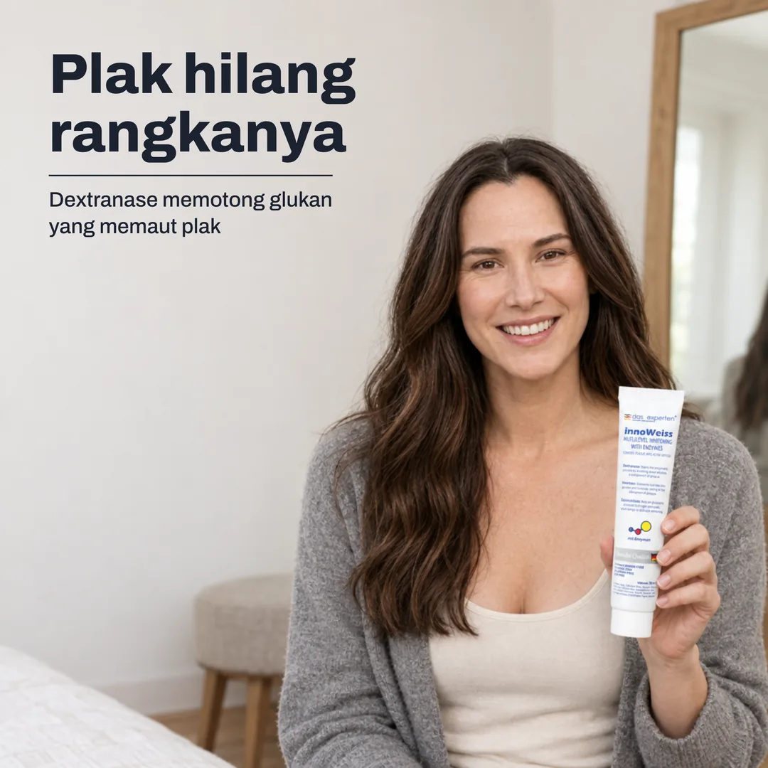 Plak hilang rangkanya — Dextranase memotong glukan yang memaut plak