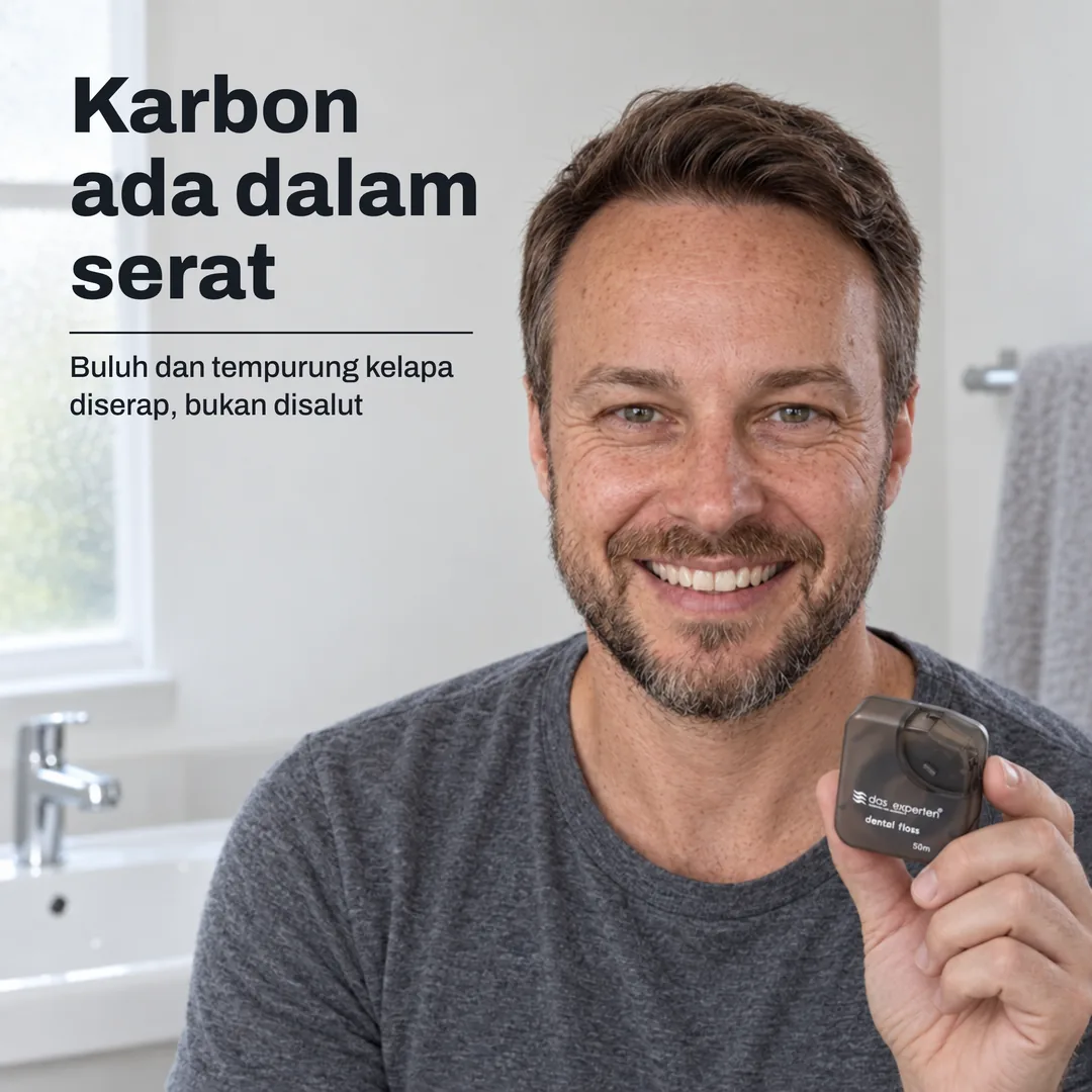 Karbon ada dalam serat — Buluh dan tempurung kelapa diserap, bukan disalut