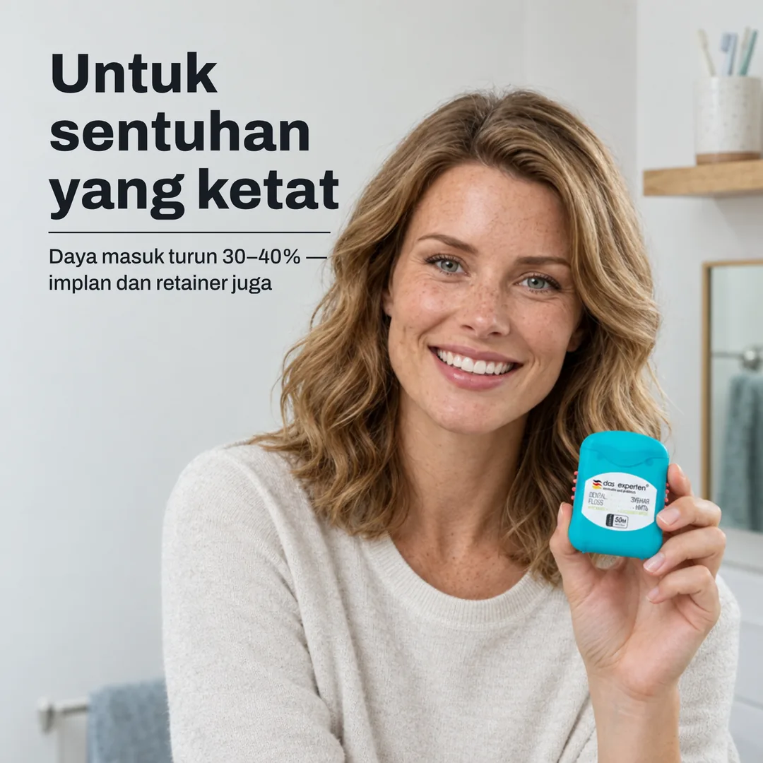 Untuk sentuhan yang ketat — Daya masuk turun 30–40% — implan dan retainer juga