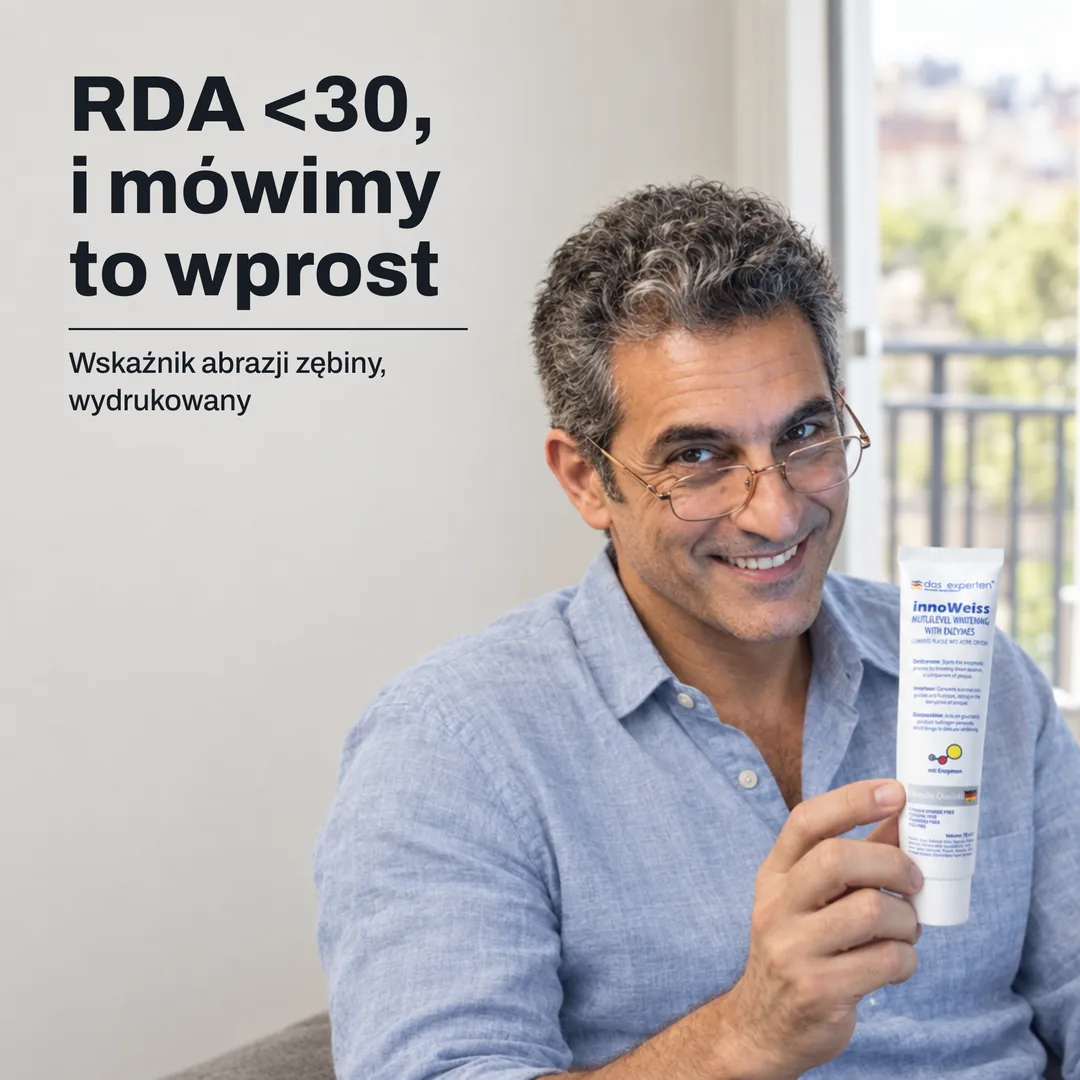 RDA <30, i mówimy to wprost — Wskaźnik abrazji zębiny, wydrukowany