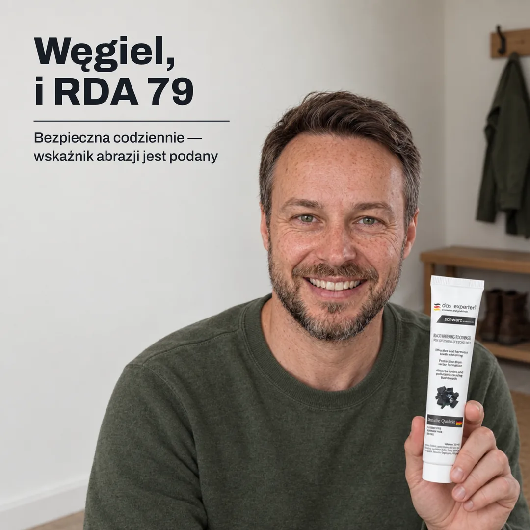 Węgiel, i RDA 79 — Bezpieczna codziennie — wskaźnik abrazji jest podany