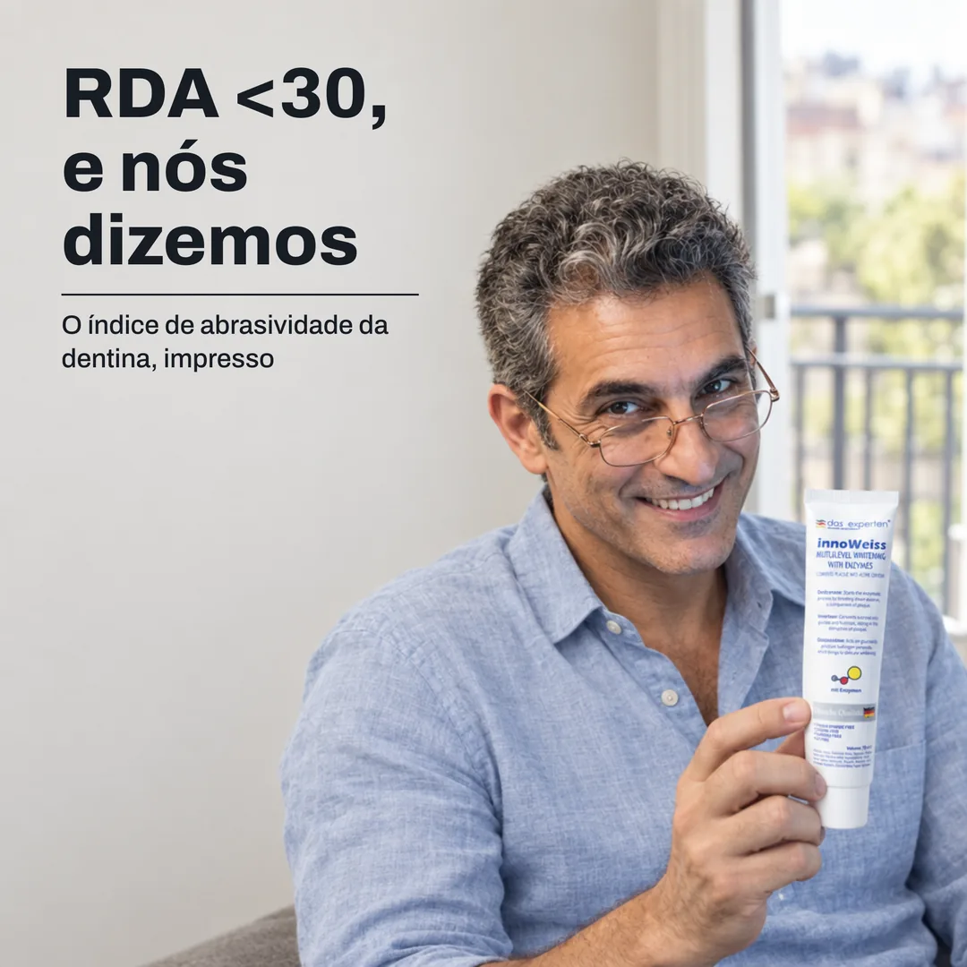 RDA <30, e nós dizemos — O índice de abrasividade da dentina, impresso
