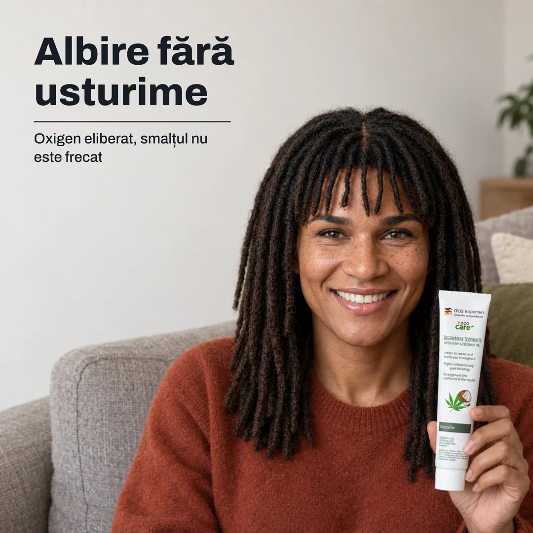 Albire fără usturime — Oxigen eliberat, smalțul nu este frecat