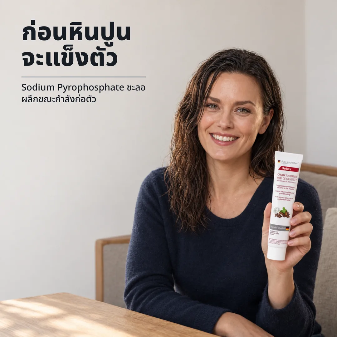 ก่อนหินปูนจะแข็งตัว — Sodium Pyrophosphate ชะลอผลึกขณะกำลังก่อตัว