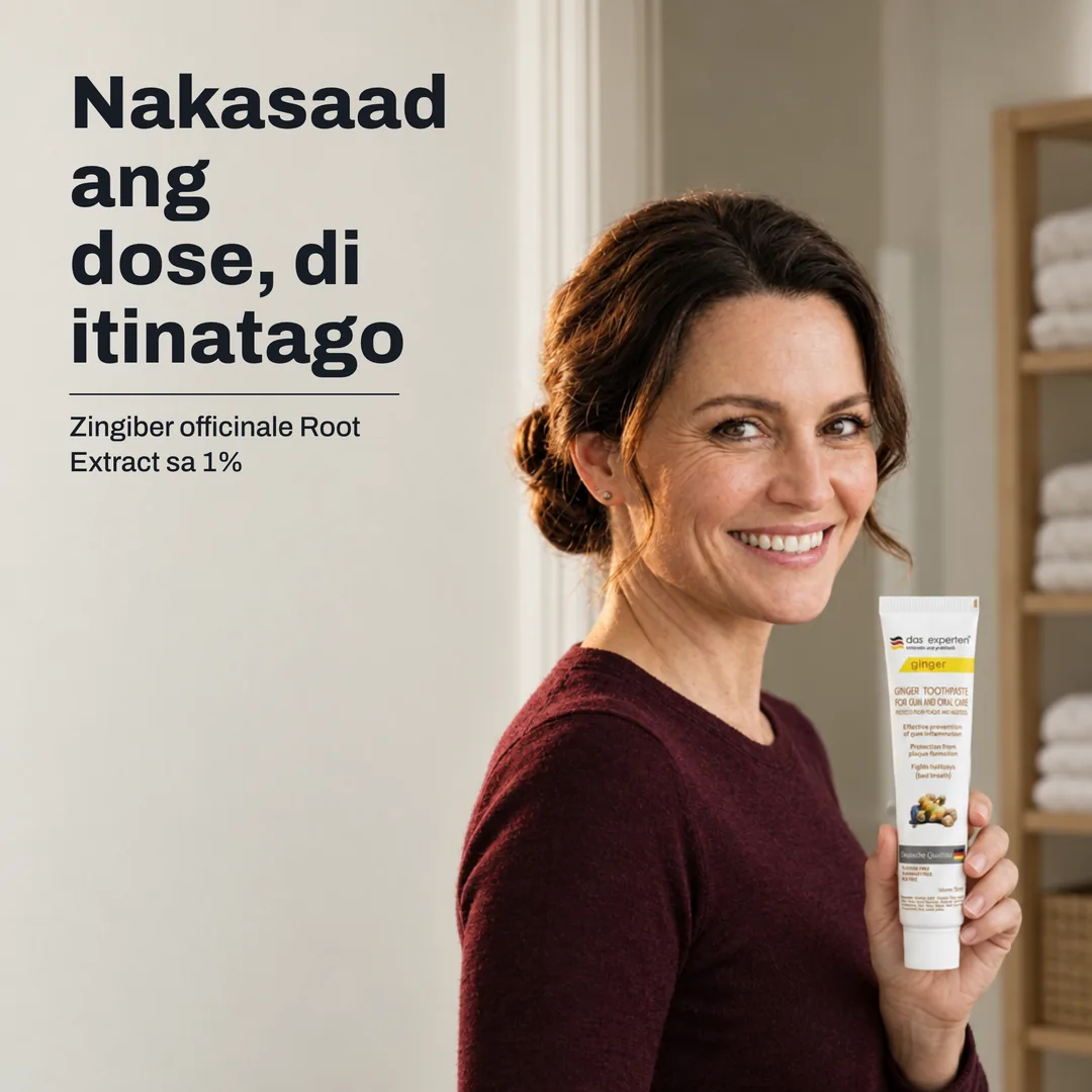Nakasaad ang dose, di itinatago — Zingiber officinale Root Extract sa 1%