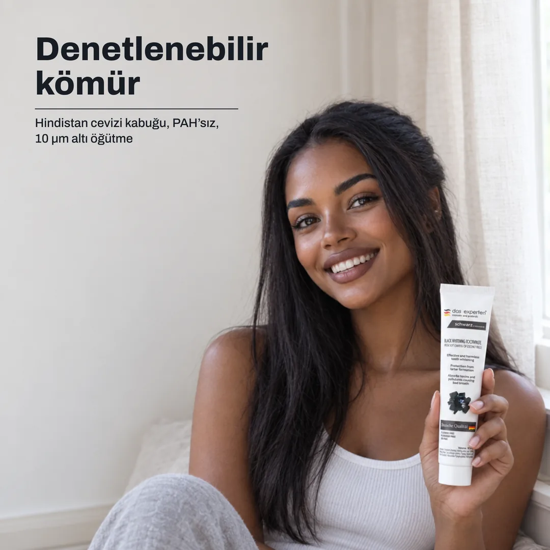 Denetlenebilir kömür — Hindistan cevizi kabuğu, PAH’sız, 10 μm altı öğütme