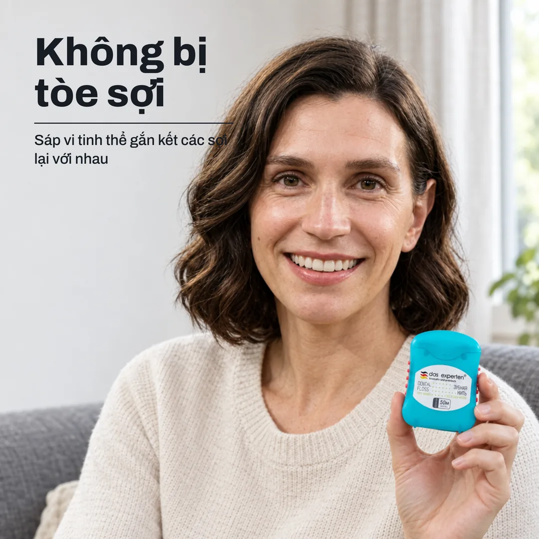 Không bị tòe sợi — Sáp vi tinh thể gắn kết các sợi lại với nhau