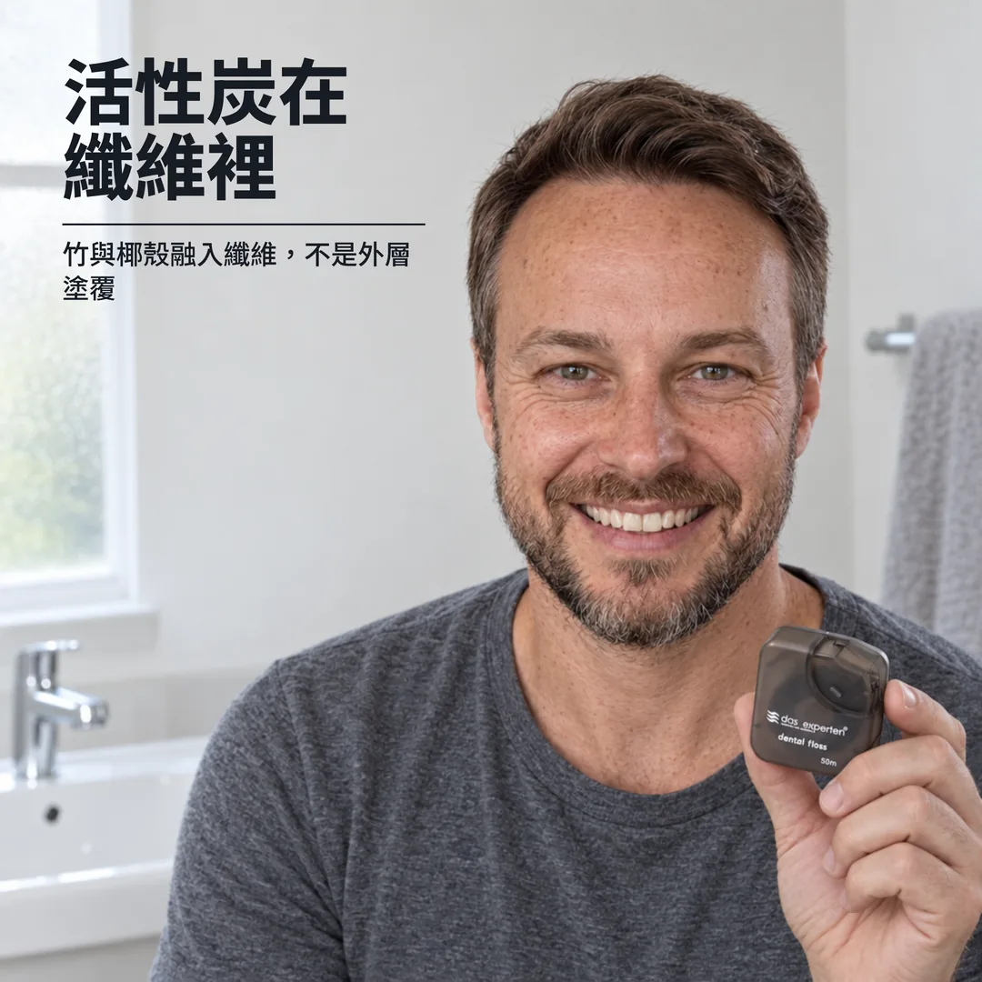 活性炭在纖維裡 — 竹與椰殼融入纖維，不是外層塗覆