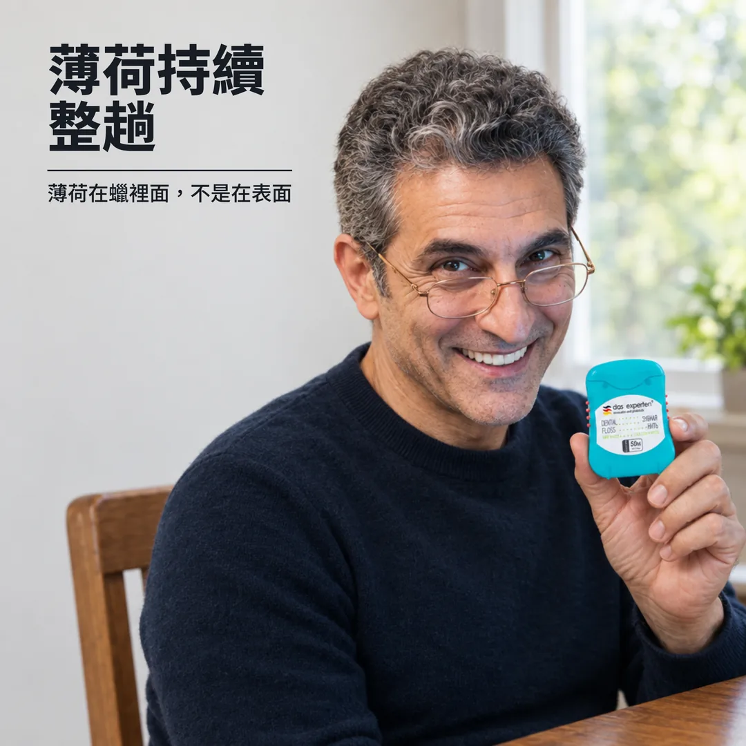 薄荷持續整趟 — 薄荷在蠟裡面，不是在表面