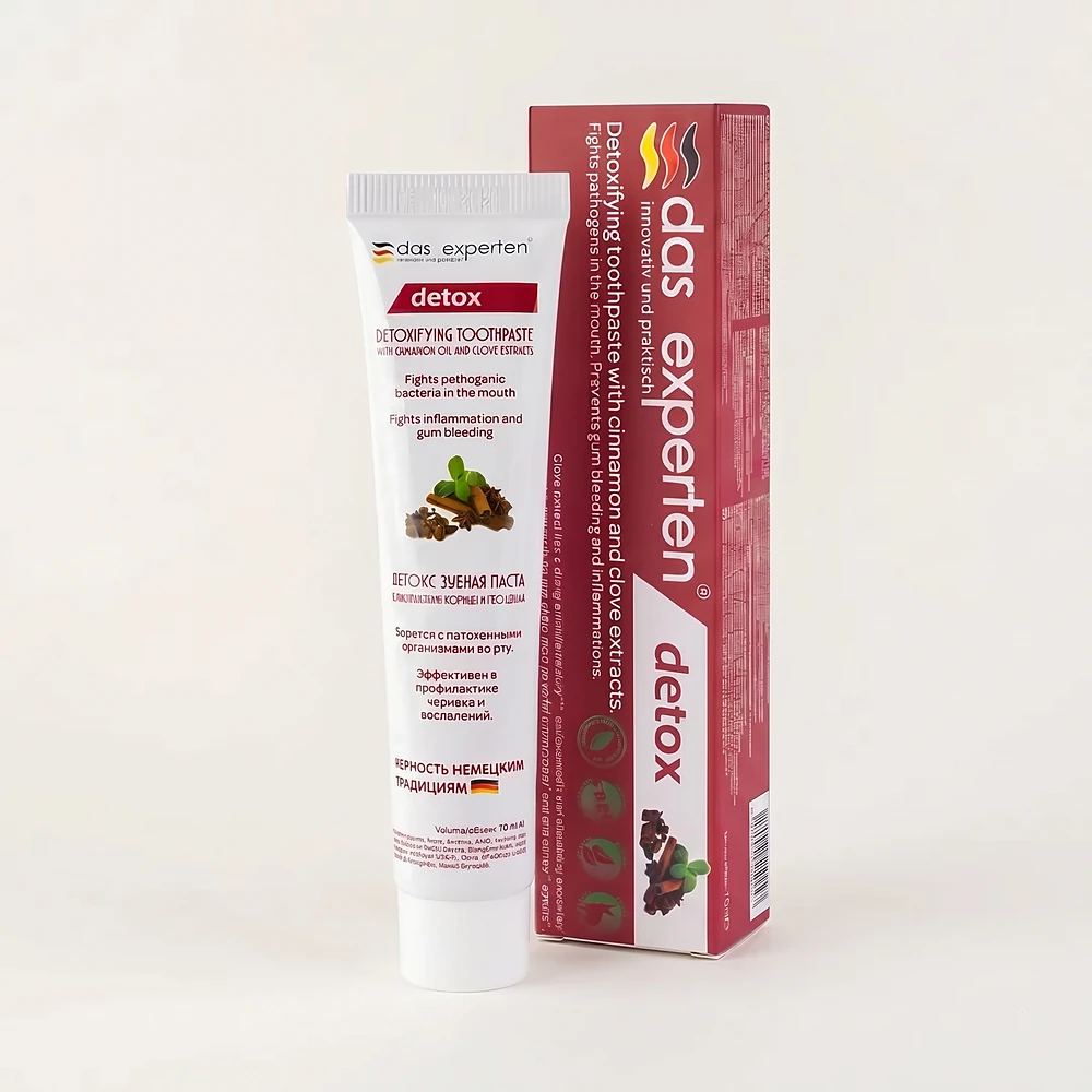 Das Experten DETOX cinnamon and clove toothpaste — Cinnamon 0.8% Clove 0.2%