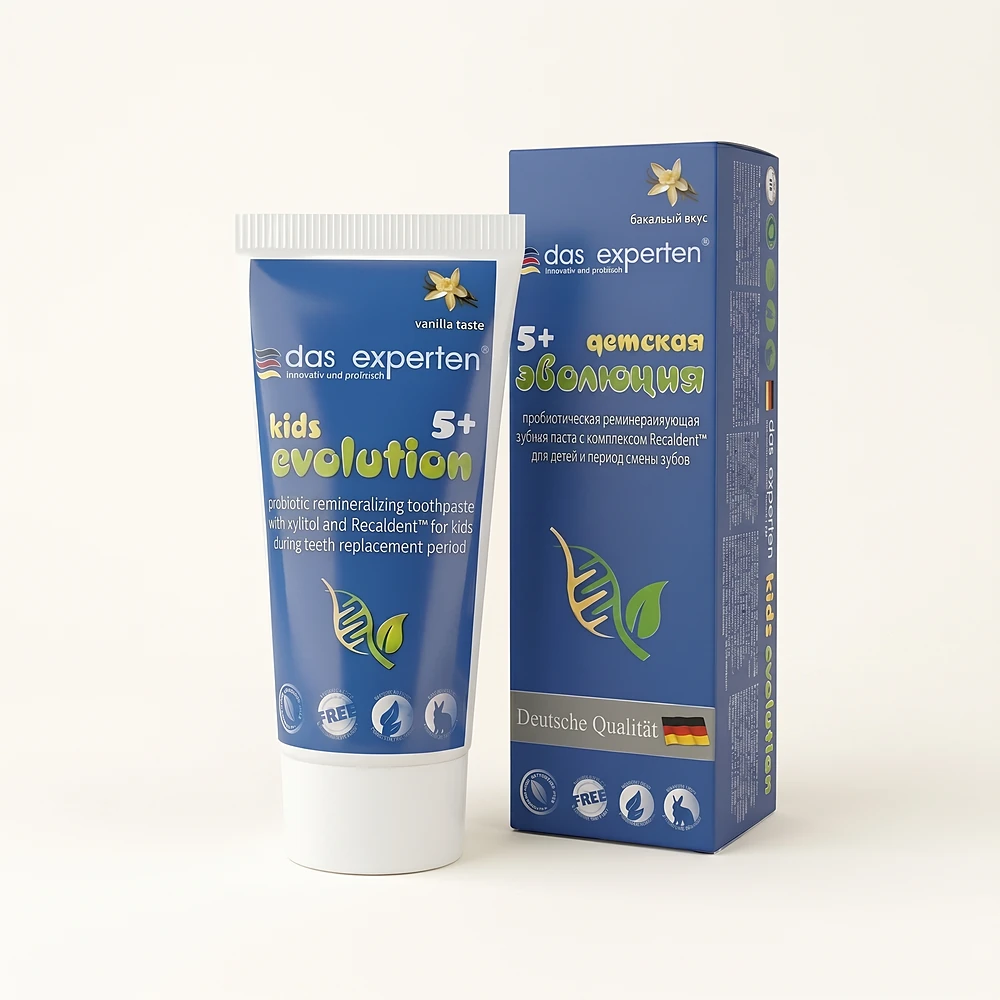 Das Experten EVOLUTION kids remineralising toothpaste with CPP-ACP