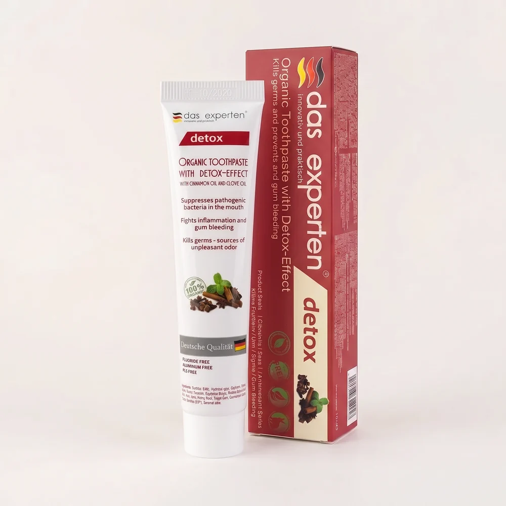 Das Experten DETOX creme dental de canela e cravo